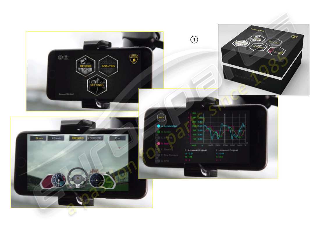 lamborghini huracan lp600-4 zhong coupe (accessories) kit di installazione diagramma delle parti