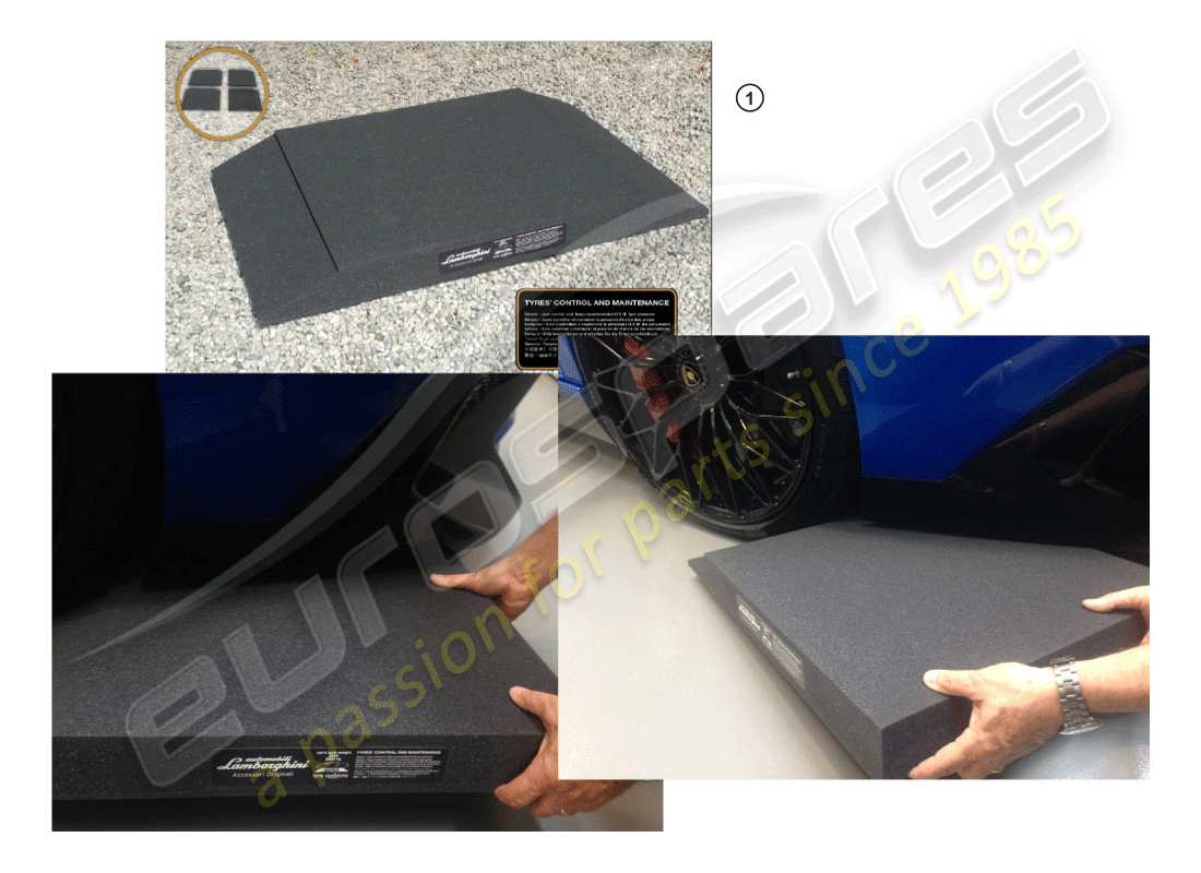 lamborghini huracan lp610-4 avio (accessories) set di protezione schema delle parti