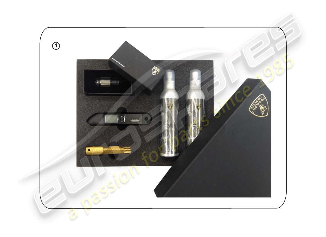 lamborghini accessories (lp600-4 zhong coupe) set decorativo schema delle parti
