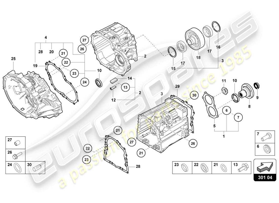 lamborghini lp720-4 coupe 50 (2014) componenti esterni per cambio diagramma delle parti
