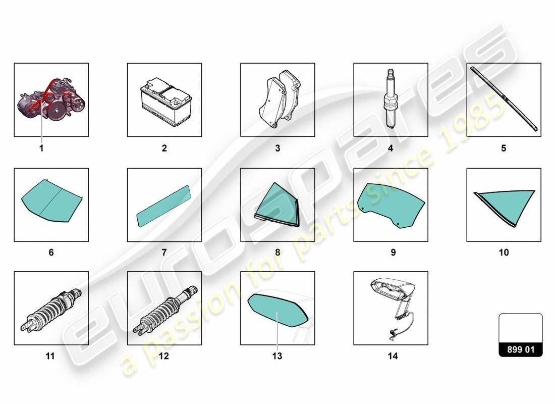 lamborghini centenario coupe (2017) per scegliere diagramma delle parti