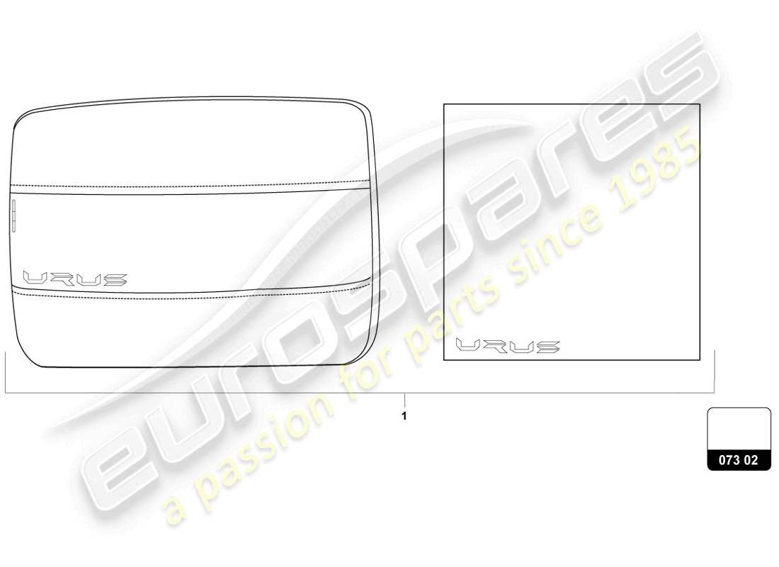 lamborghini urus (accessories) pacchetto accessori comfort diagramma delle parti