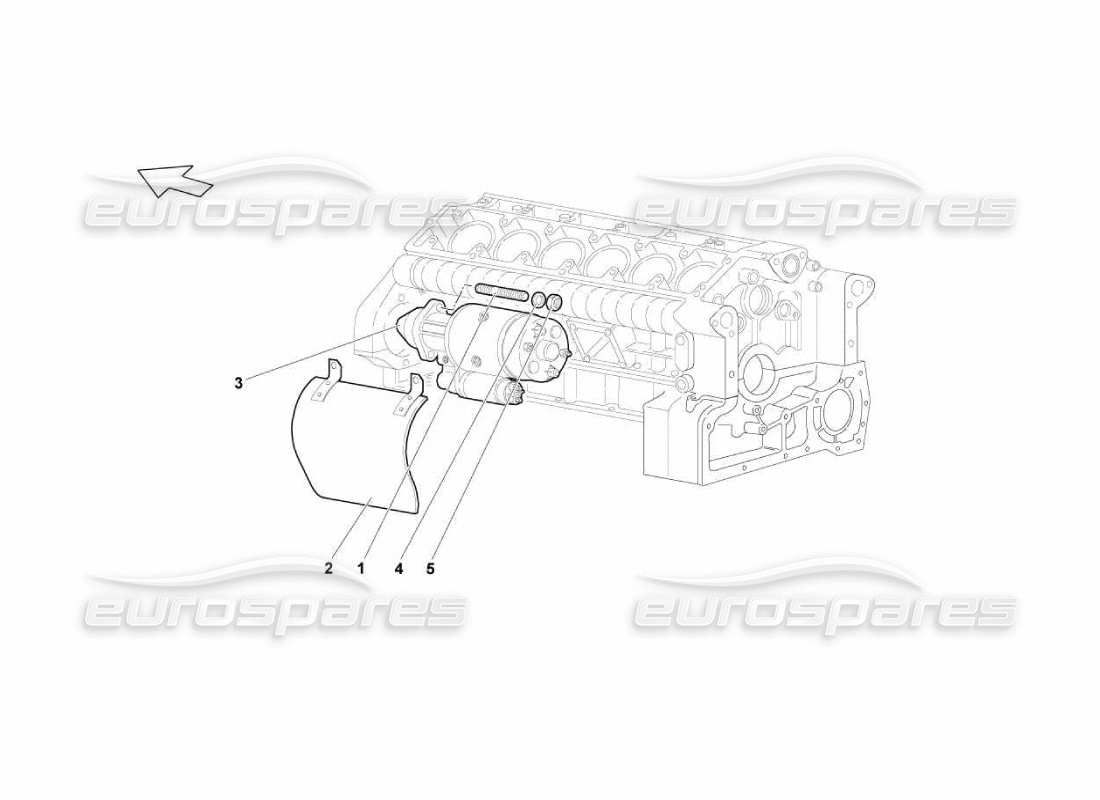 lamborghini murcielago lp670 schema delle parti di starter