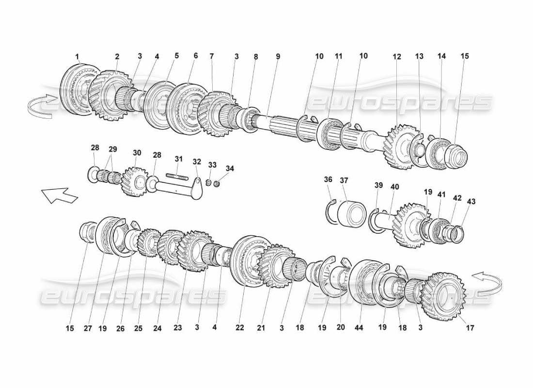 lamborghini murcielago lp670 albero condotto diagramma delle parti
