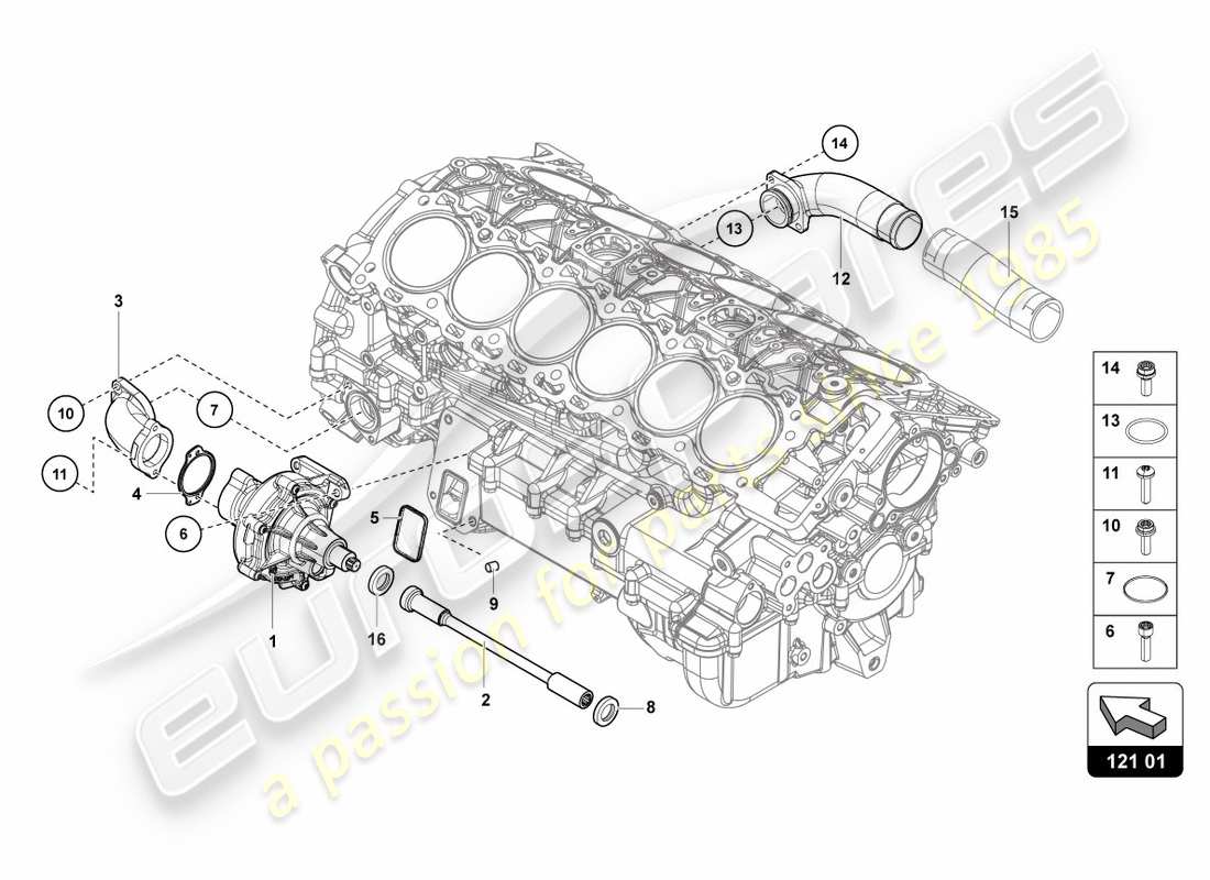 diagramma della parte contenente il codice parte 07m103181