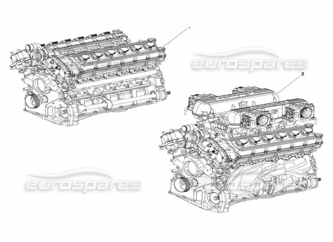 lamborghini murcielago lp670 montaggio motore diagramma delle parti