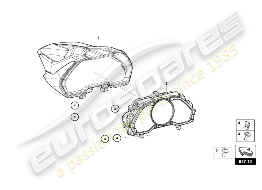 lamborghini sian (2021) combi diagramma delle parti