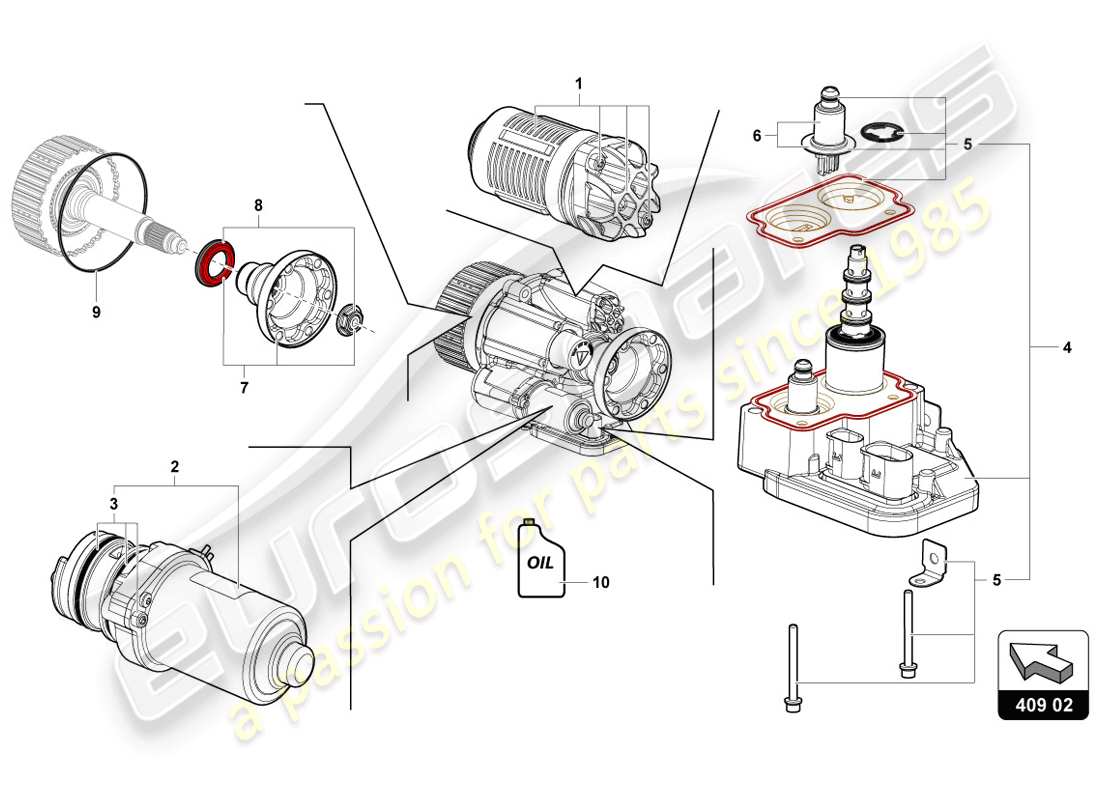 lamborghini lp720-4 coupe 50 (2014) schema delle parti filtro olio