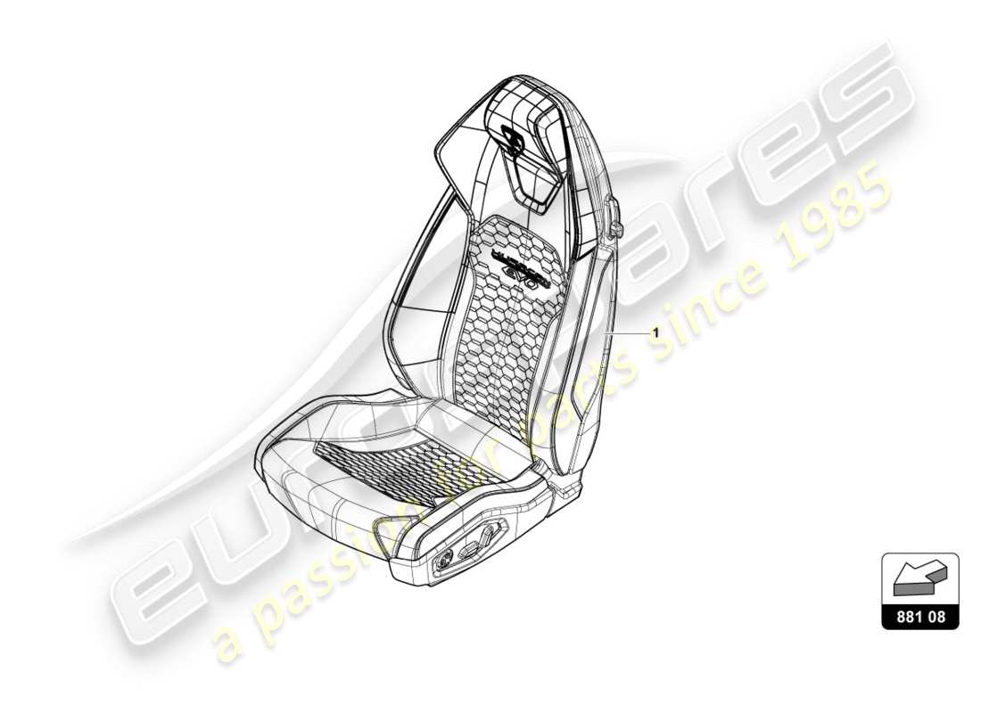 lamborghini lp580-2 spyder (2019) sede 'q diagramma delle parti