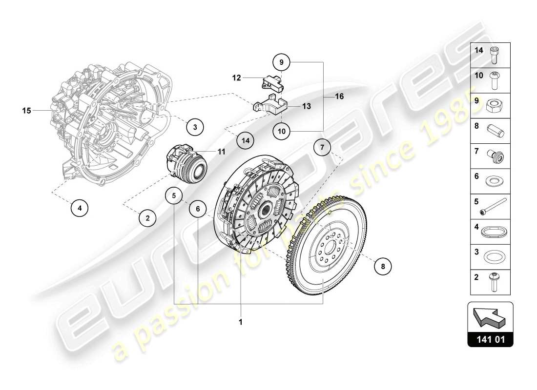diagramma della parte contenente il codice parte n0131991