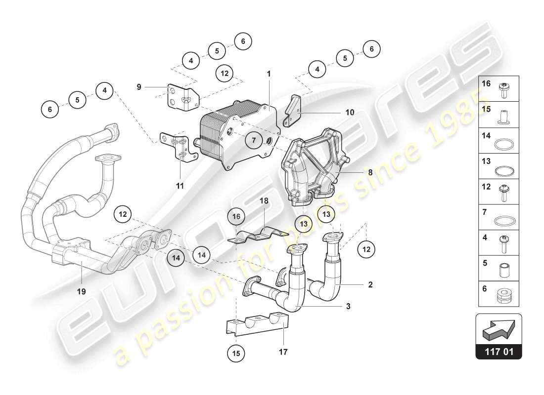 diagramma della parte contenente il codice parte 470117097