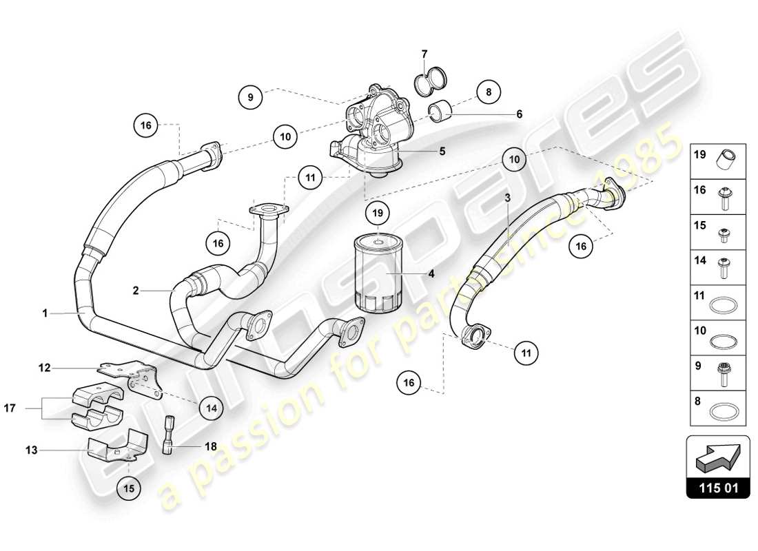 diagramma della parte contenente il codice parte wht004894