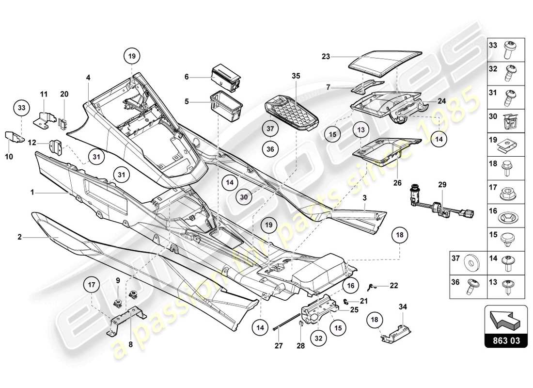 diagramma della parte contenente il codice parte 470861147