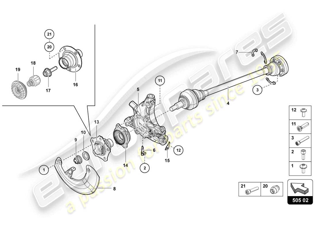 diagramma della parte contenente il codice parte 470501652b