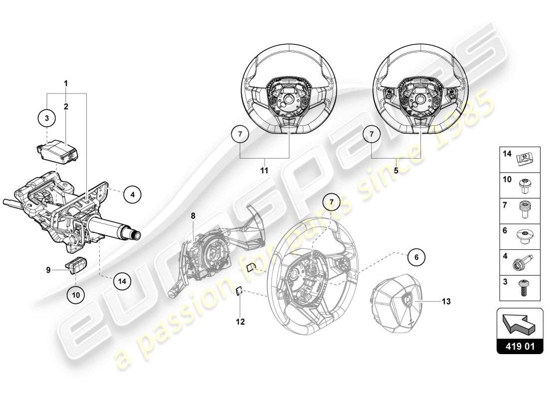 diagramma della parte contenente il codice parte 4f0419732