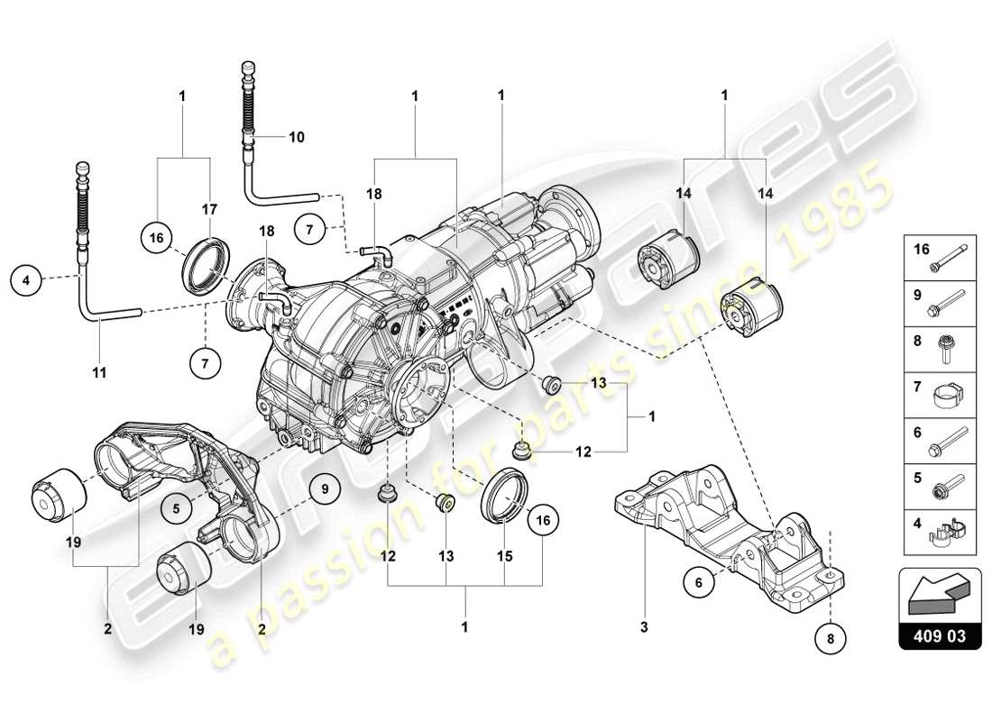 diagramma della parte contenente il codice parte 01s409086