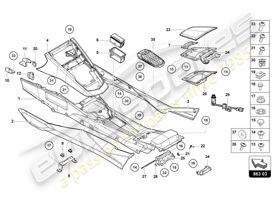 diagramma della parte contenente il codice parte 470868186