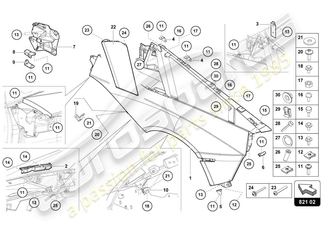 diagramma della parte contenente il codice parte n10558102