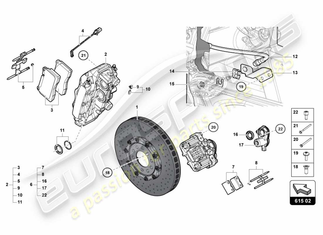 diagramma della parte contenente il codice parte 470615406ae