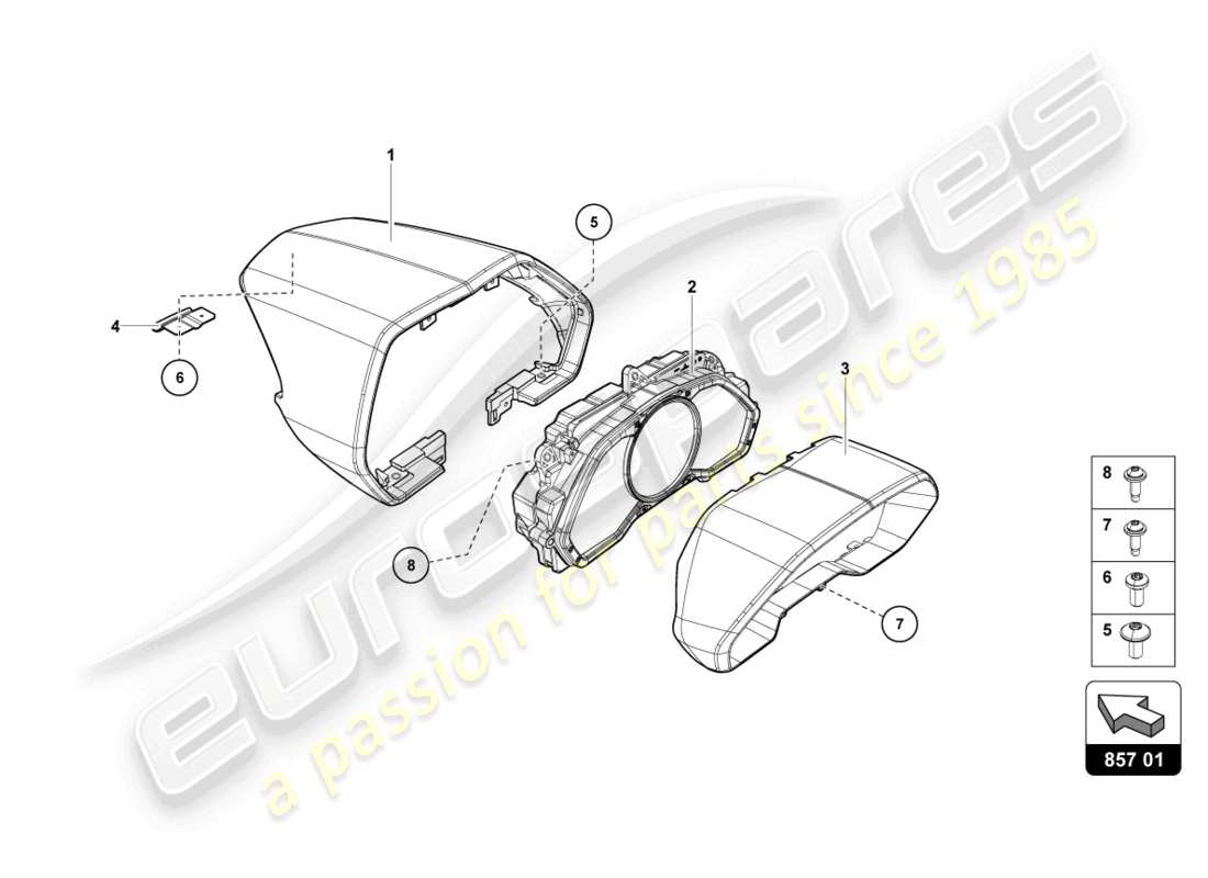 lamborghini lp700-4 coupe (2013) combi diagramma delle parti