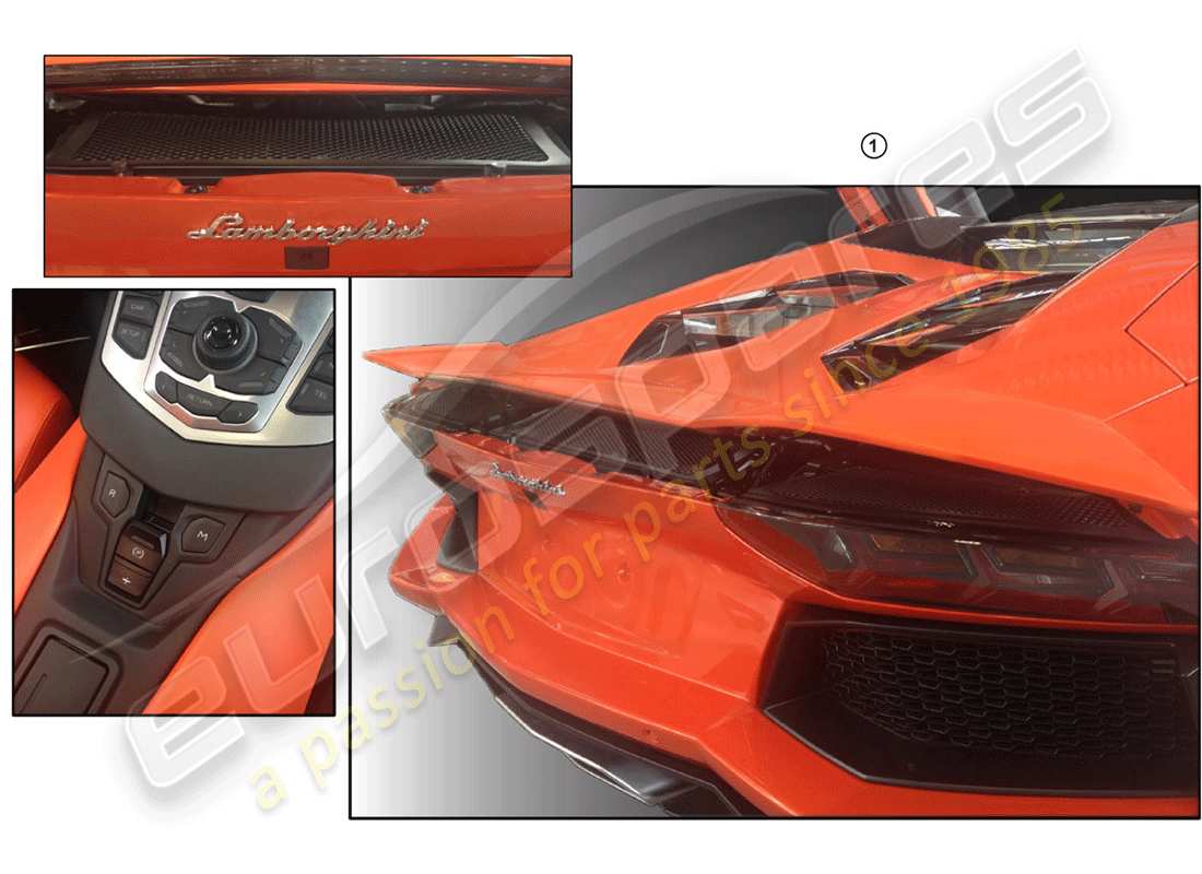 lamborghini accessories (lp770-4 svj coupe) attuatore diagramma delle parti