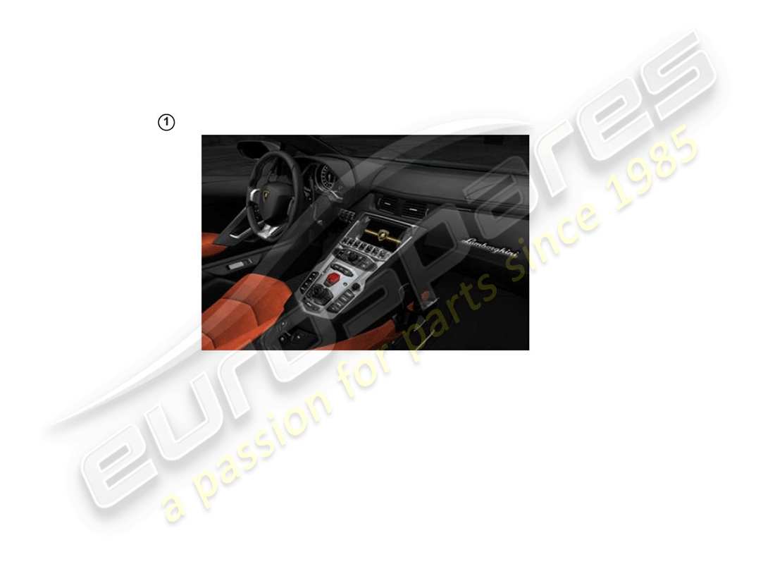 lamborghini lp770-4 svj coupe (accessories) set di riparazione per portabevande schema delle parti
