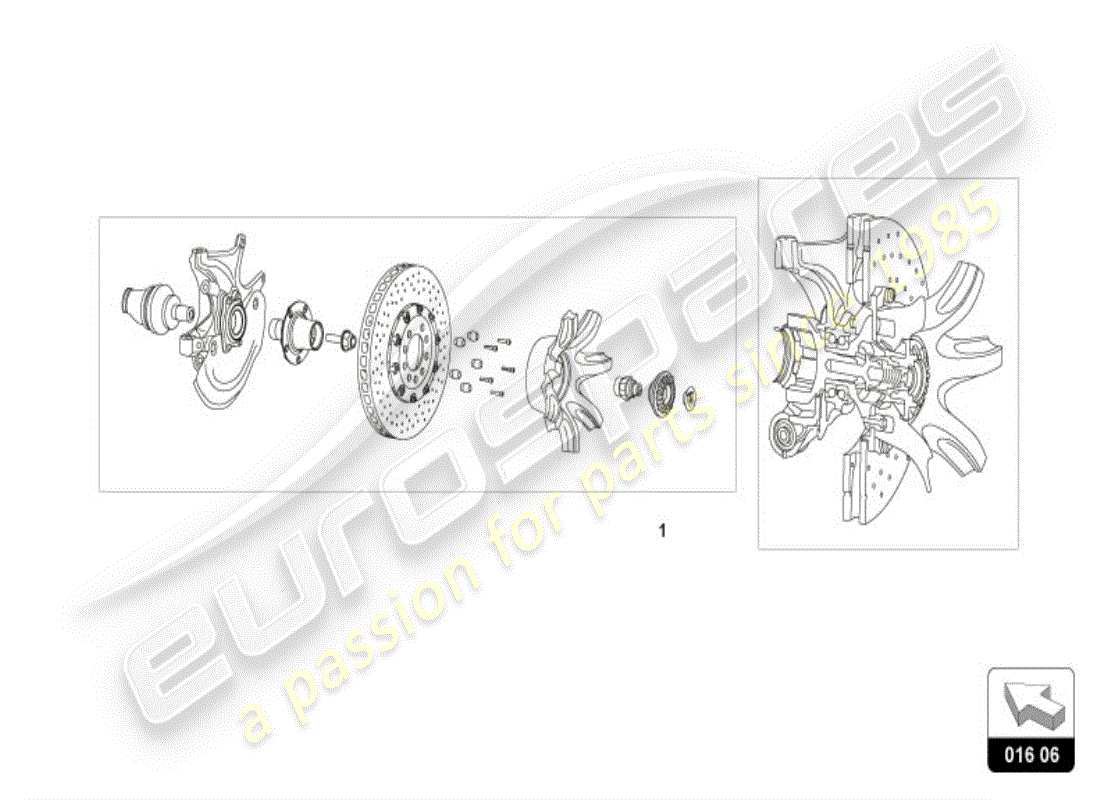 lamborghini huracan lp580-2 spyder (accessories) dadi ruota schema delle parti