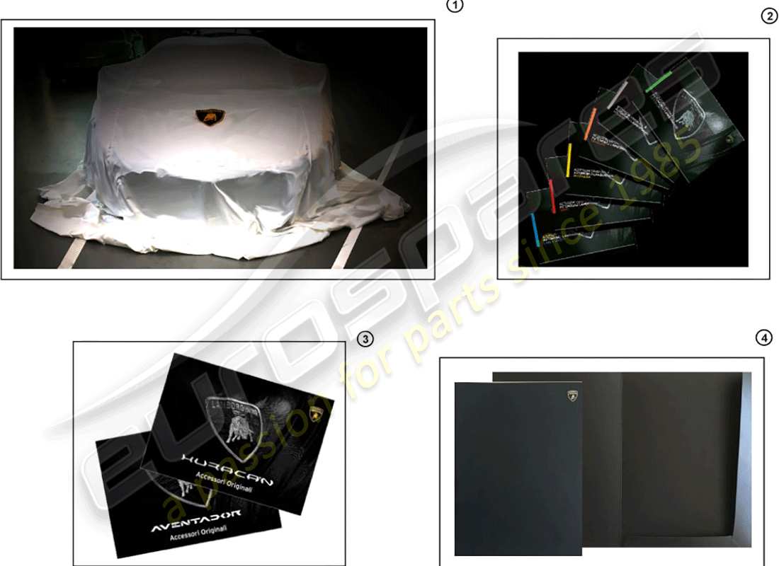 lamborghini accessories (lp770-4 svj coupe) accesso, informazioni, varie schema delle parti