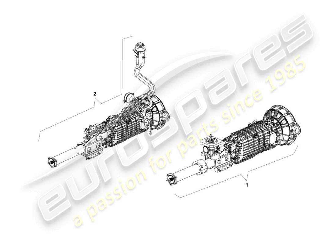 lamborghini murcielago coupe (2002) cambio, schema delle parti complete