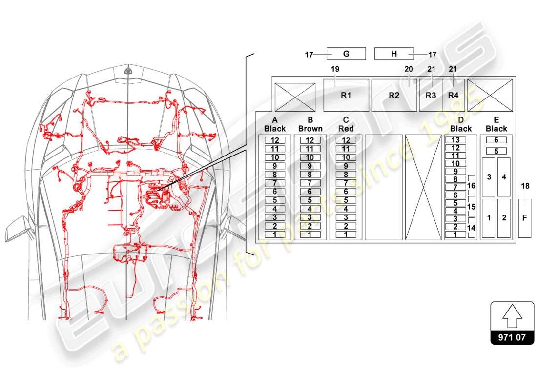 lamborghini lp720-4 coupe 50 (2014) fusibili diagramma delle parti