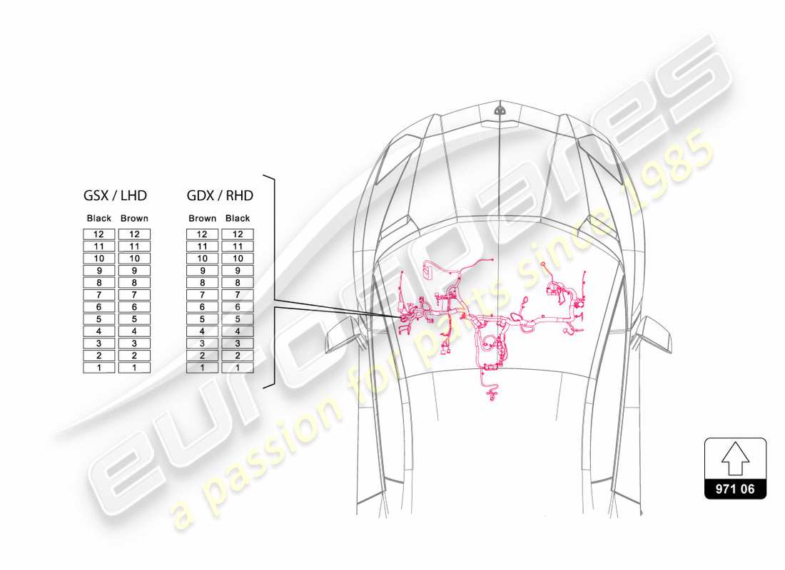 lamborghini centenario roadster (2017) fusibili schema delle parti