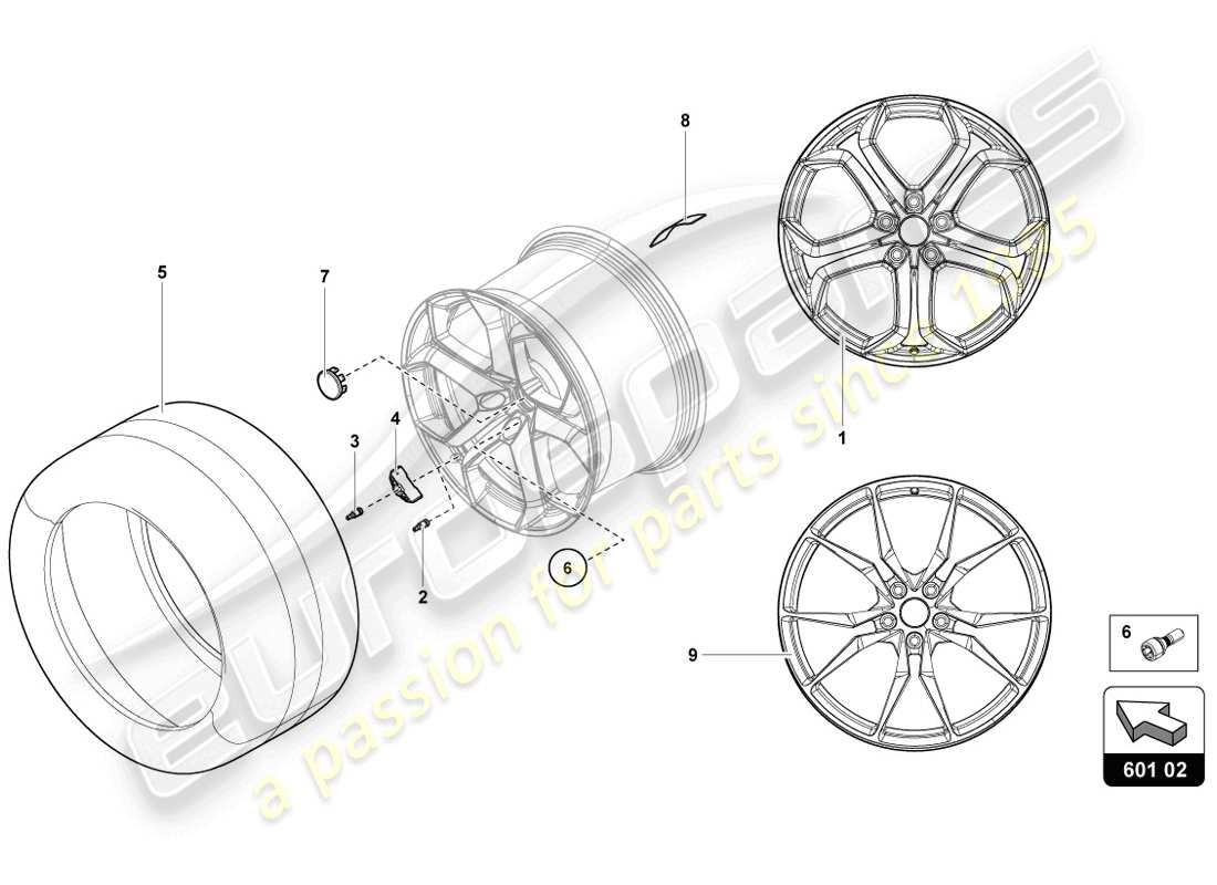 uno schema delle parti dal catalogo delle parti Lamborghini 2014 (LP720-4 COUPE 50)