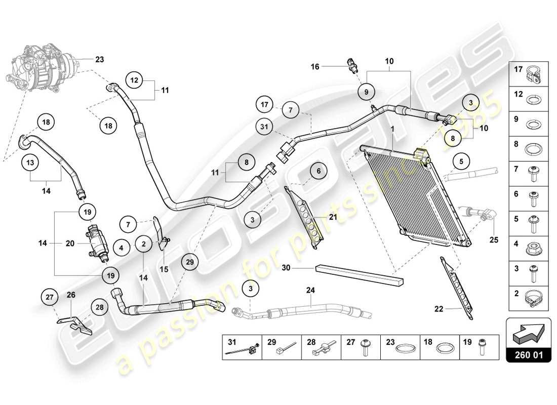 diagramma della parte contenente il codice parte 470260423