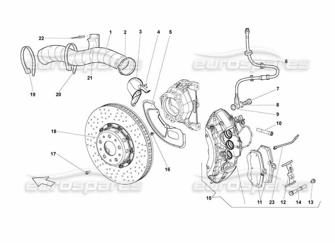 diagramma della parte contenente il codice parte n245226