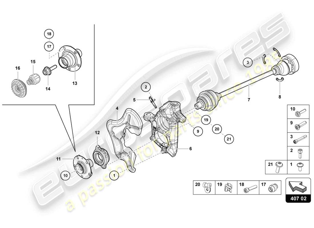 diagramma della parte contenente il codice parte 470407722b