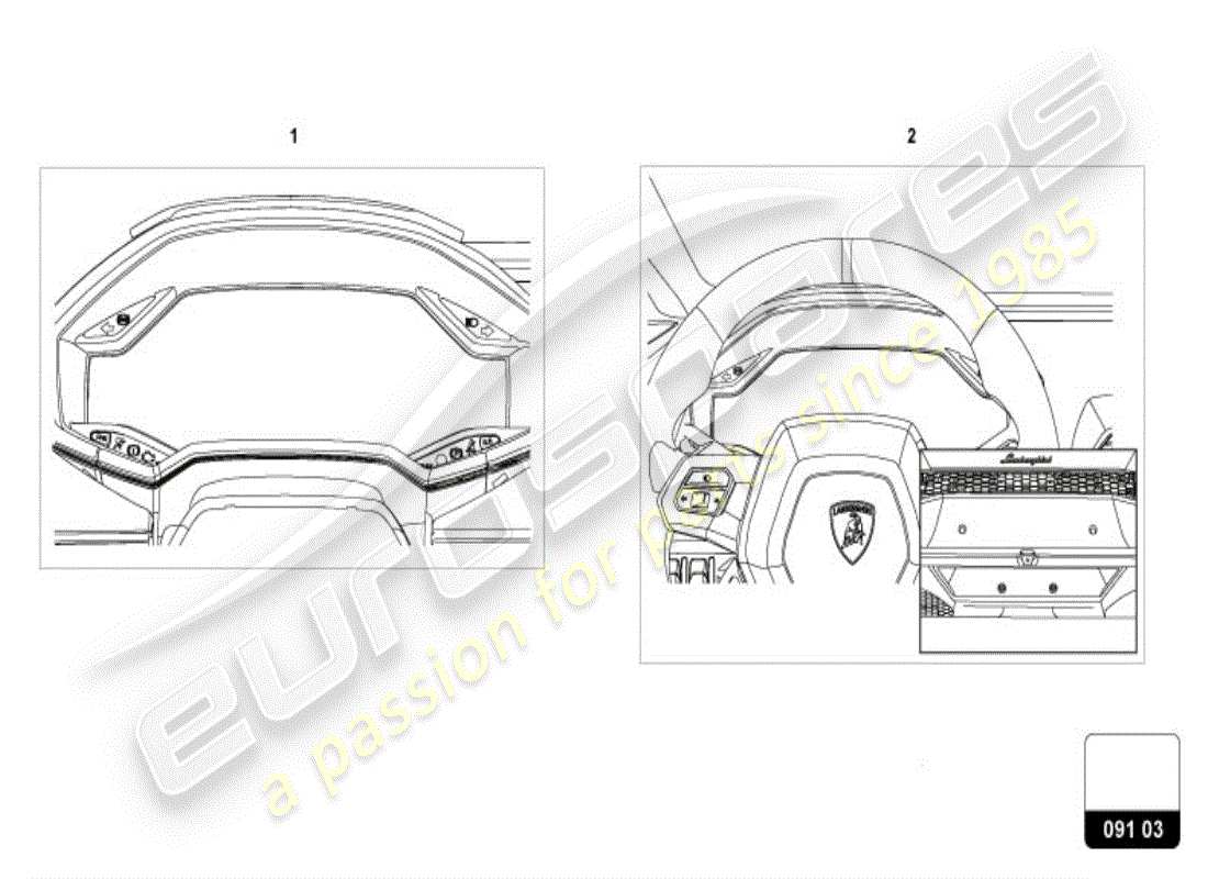 lamborghini huracan lp580-2 spyder (accessories) kit retrofit per navigazione dinamica schema delle parti