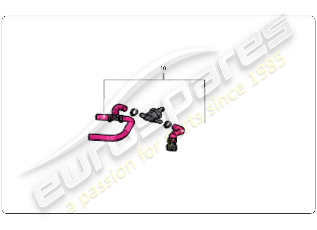 lamborghini super trofeo (2009-2014) collettore di aspirazione schema delle parti