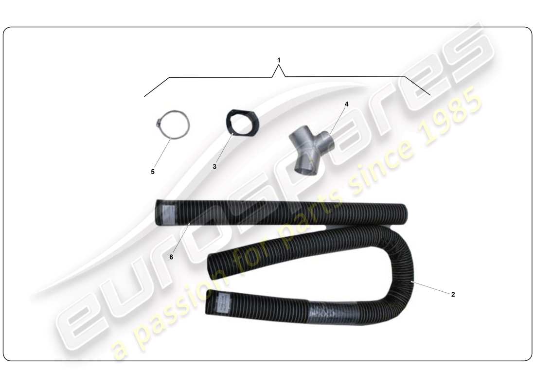 lamborghini super trofeo (2009-2014) kit raffreddamento conducente diagramma delle parti