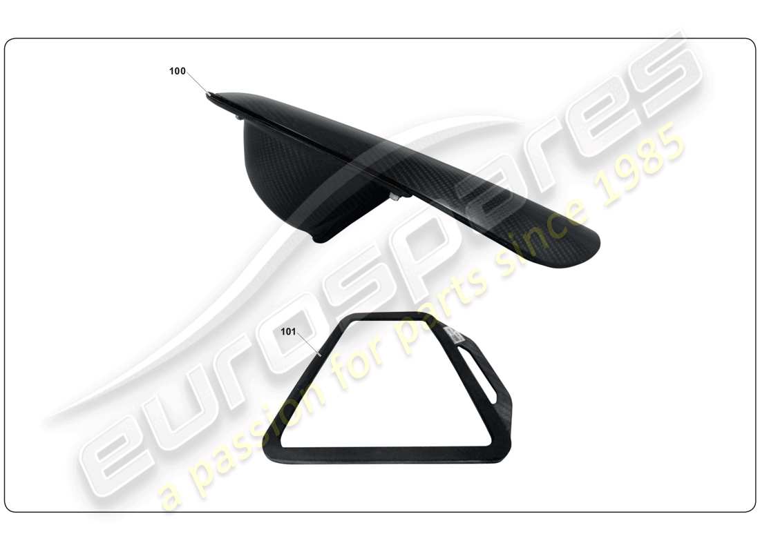 lamborghini super trofeo (2009-2014) kit presa d'aria diagramma delle parti