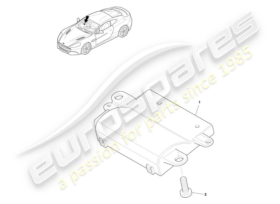 aston martin vanquish (2013) rke diagramma delle parti