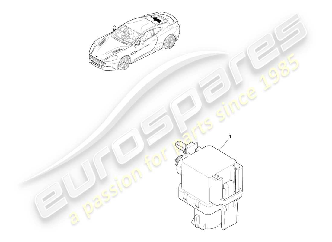 aston martin vanquish (2013) sensore barometrico diagramma delle parti