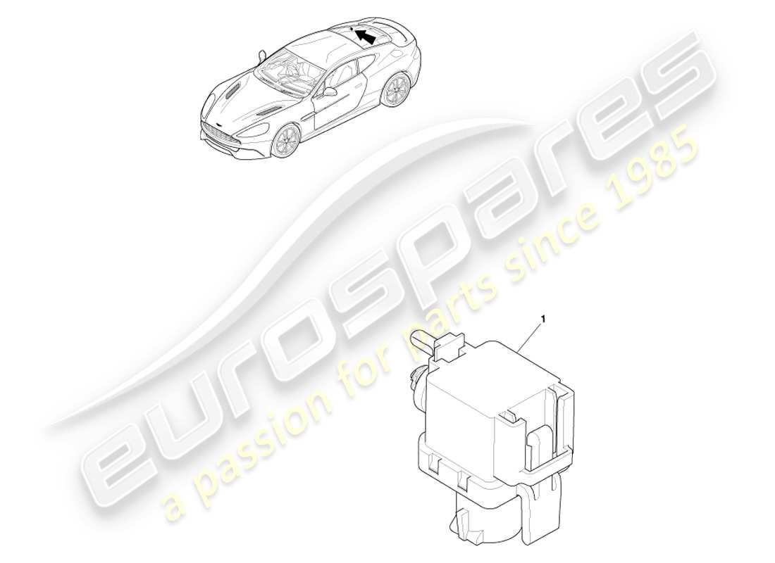 aston martin vanquish (2014) diagramma delle parti del sensore barometrico