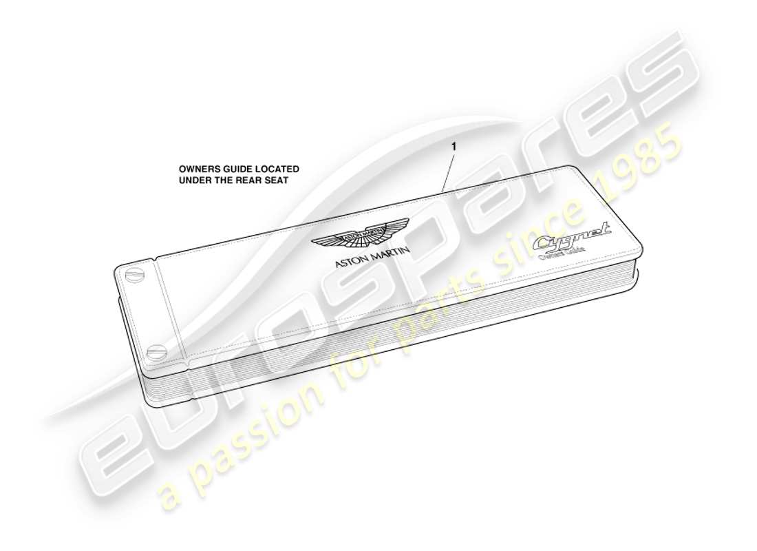 aston martin cygnet (2012) guida per i proprietari diagramma delle parti