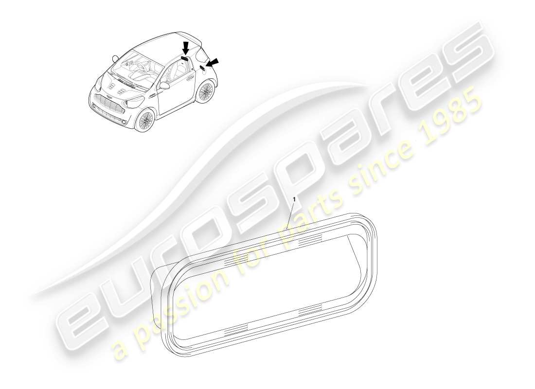 aston martin cygnet (2012) componenti per l'estrazione dell'aria diagramma delle parti