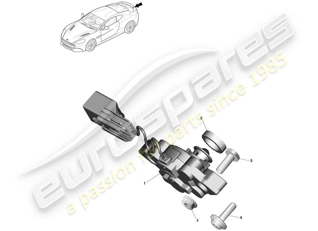 aston martin vanquish (2013) interruttore decklid esterno diagramma delle parti