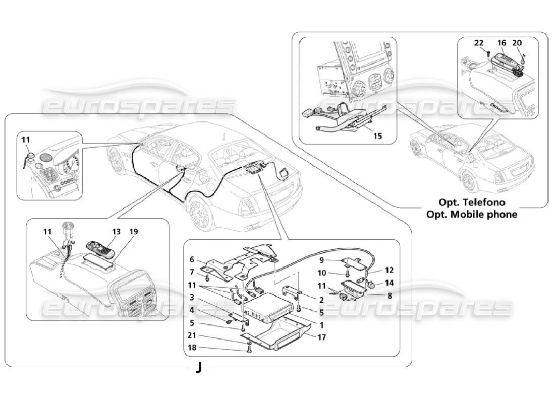 maserati qtp. (2006) 4.2 sistema info-telematico (pagina 2-3) schema parte