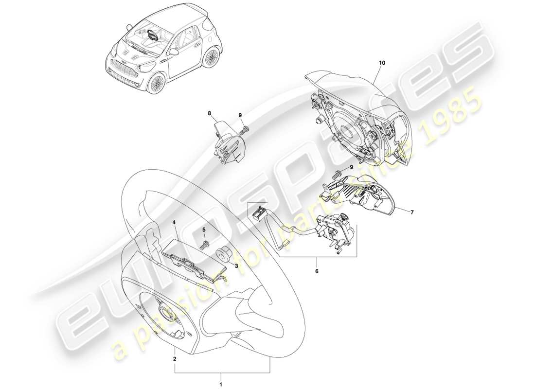 diagramma della parte contenente il numero della parte ay2y-3e531-ba