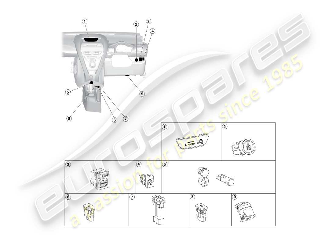 diagramma della parte contenente il codice parte 84470-12010