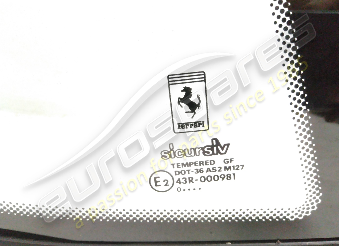 nuovo ferrari vetro laterale posteriore dx. numero parte 65645200 (2)