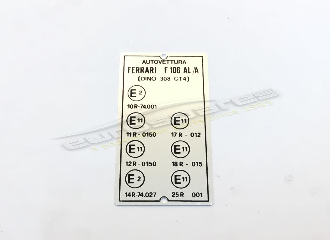 nuova ferrari piastra stile corpo. numero parte fer106 (1)